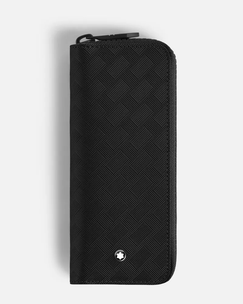 Montblanc Etui Für 2 Schreibgerät Mit Reißverschluss - Stifteetuis - Schwarz Schwarz