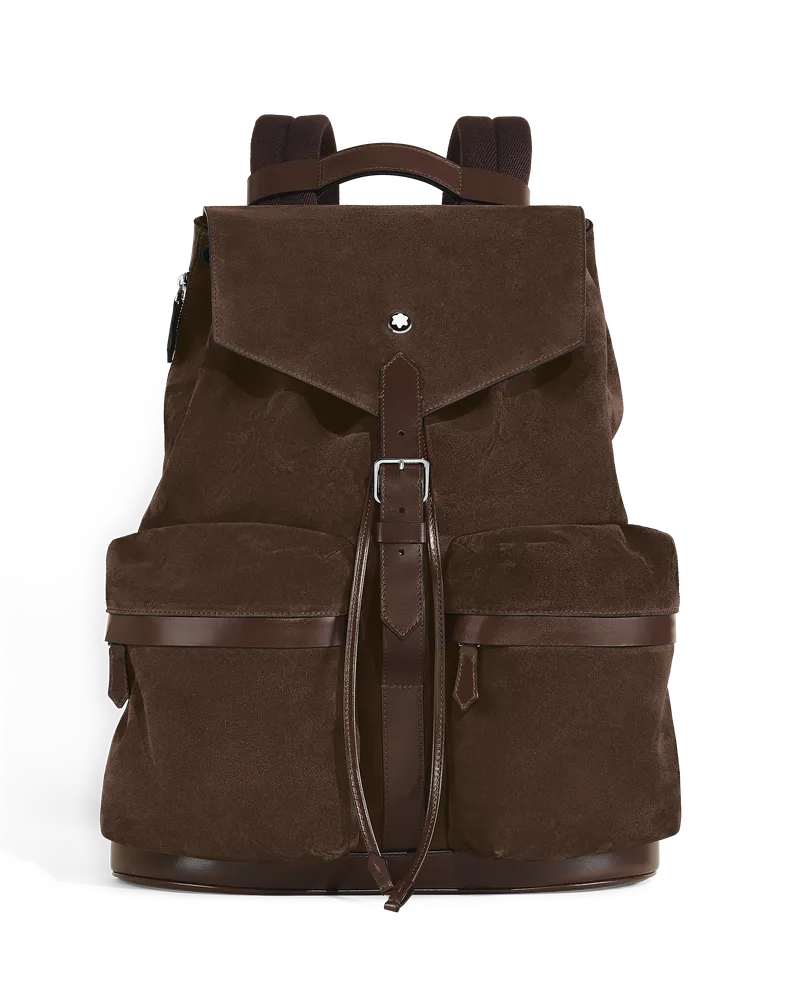 Montblanc Mittelgroßer Rucksack Montblanc Panorama - Ebenholz - Leder - MB223177 - Rucksäcke Ebenholz