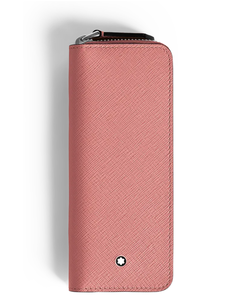 Montblanc Sartorial Etui für 2 Schreibgeräte - Zartes Rot - Leder - MB198888 - Schreibgeräteetuis Zartes