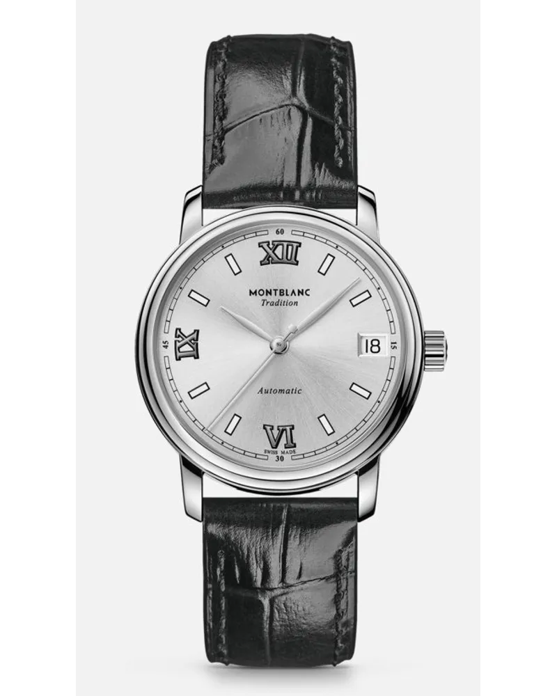 Montblanc Tradition Automatic Date 32 Mm Grau