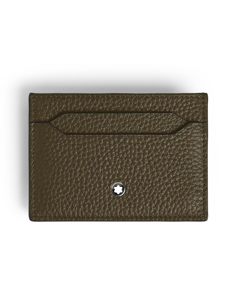 Montblanc Kartenetui 5 cc - Khaki - Leder - MB220219 - Kartenetuis Khaki