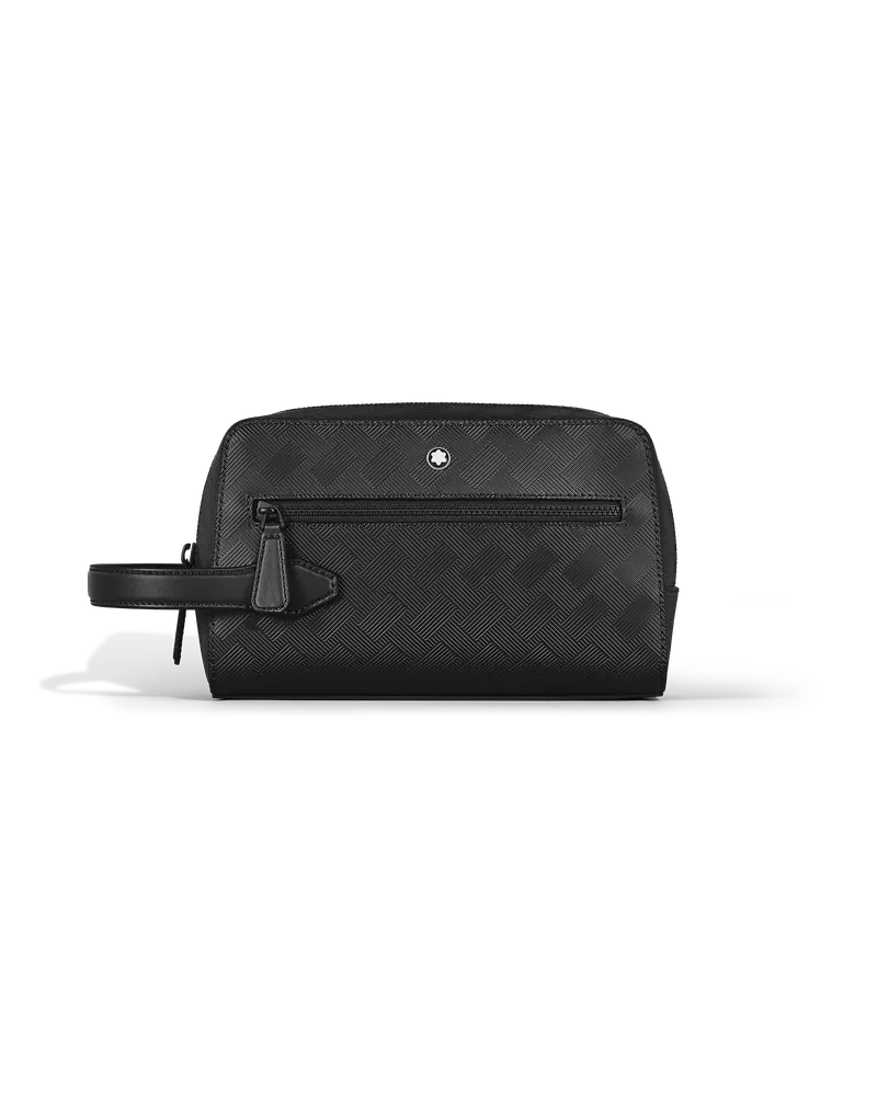 Montblanc Kosmetik-Clutch aus Extreme Leder - Schwarz - Leder - MB221610 - Kulturtaschen Schwarz