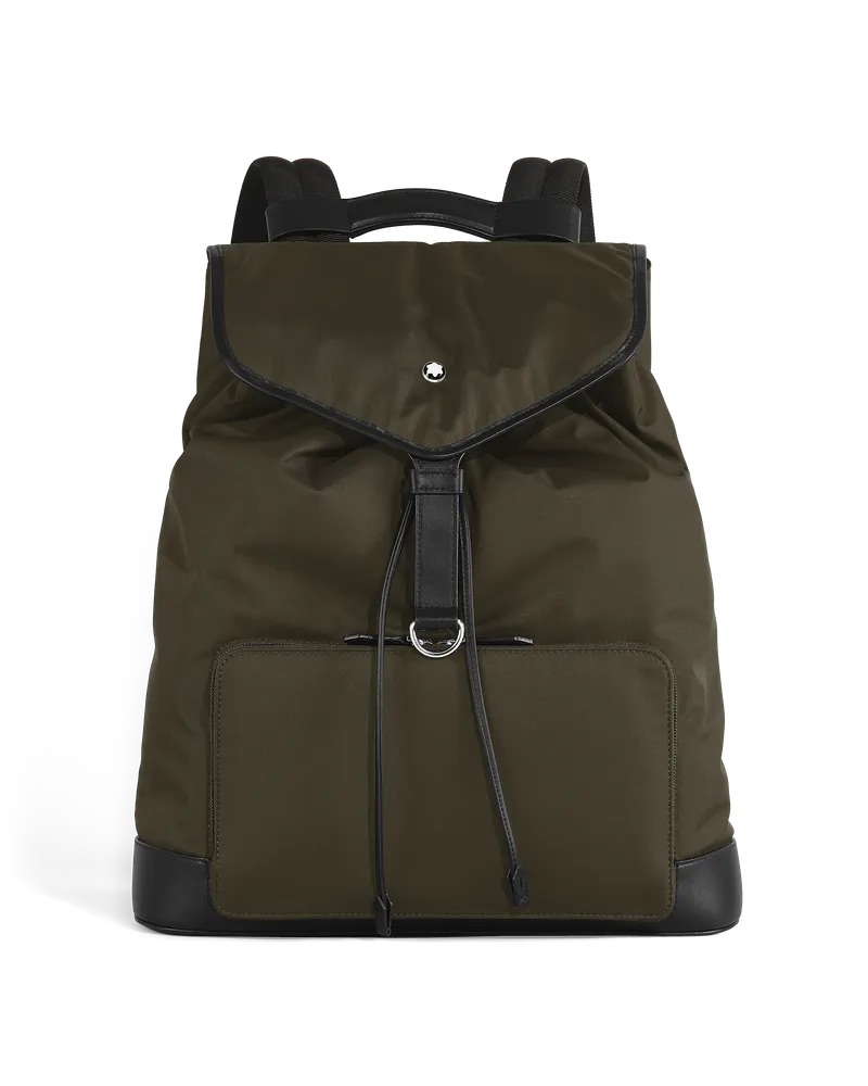 Montblanc Mittelgroßer Rucksack Montblanc Panorama - Khaki - Stoff und Leder - MB223111 - Rucksäcke Khaki