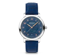 Montblanc Star Legacy Automatic Date 39mm Limited Edition - 1786 Exemplare - Blau - Stahl - MB129628 - Uhr