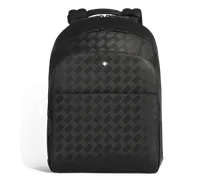 Rucksack Groß mit 3 Fächern aus Extreme Leder - Schwarz - Leder - MB221136 - Rucksäcke