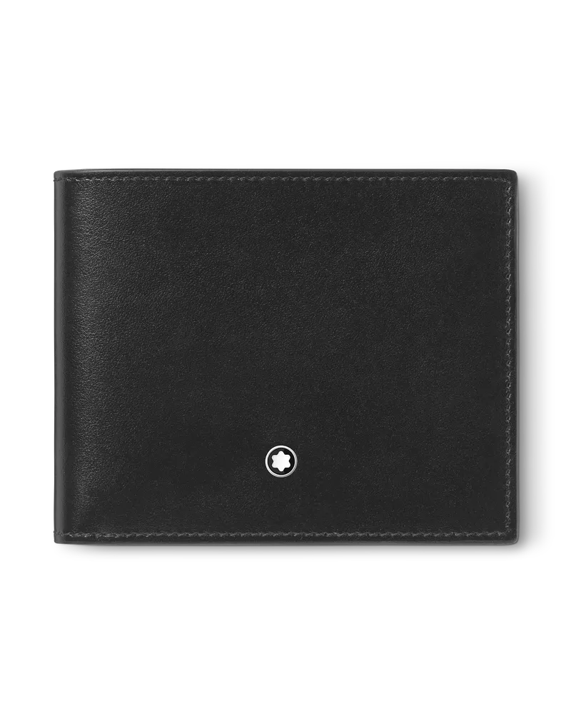 Montblanc Meisterstück Brieftasche 6 cc - Schwarz - Leder - MB198308 - Brieftaschen Schwarz