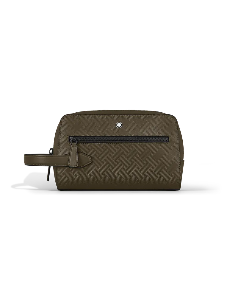 Montblanc Kosmetik-Clutch aus Extreme Leder - Khaki - Leder - MB221608 - Kulturtaschen Khaki