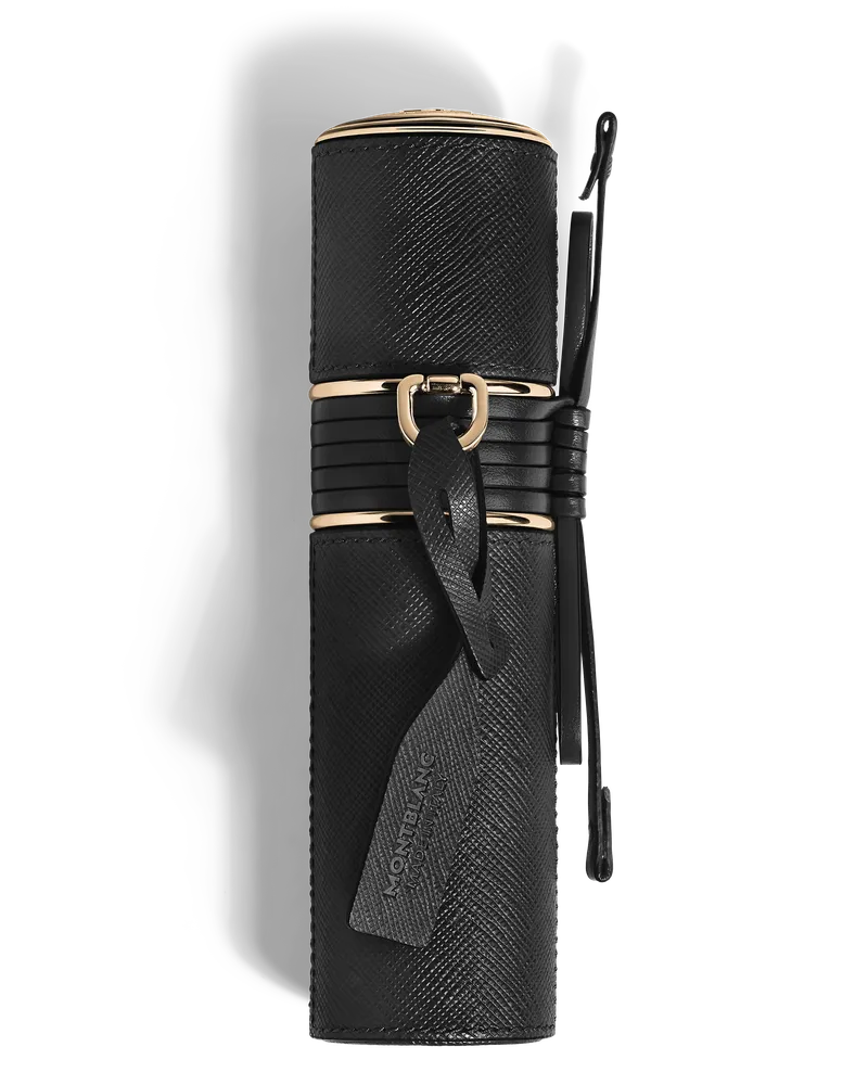 Montblanc Etui für 1 Schreibgeräte A Tribute to Craftsmanship aus hochwertigem Leder - Schwarz - Leder - MB223969 - Schreibgeräteetuis Schwarz