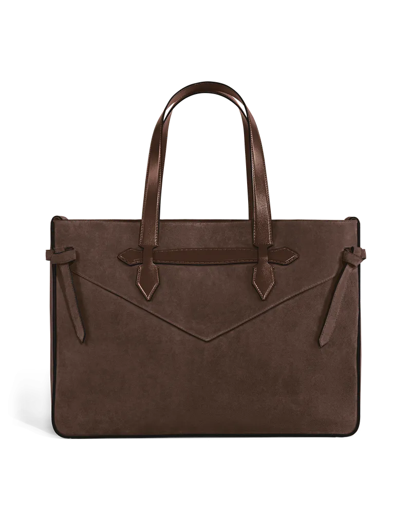 Montblanc Montblanc Envelope Tragetasche im Querformat - Ebenholz - Leder - MB223157 - Tragetaschen Ebenholz