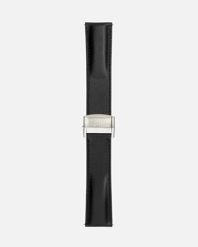 Montblanc Lederarmband In Schwarz Schwarz