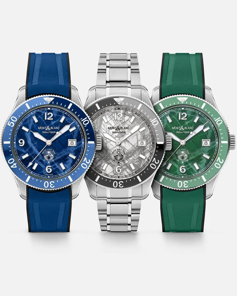 Montblanc Montblanc Iced Sea Automatic Date Limited Edition Set - 191 Exemplare - Armbanduhren - Grau Grau