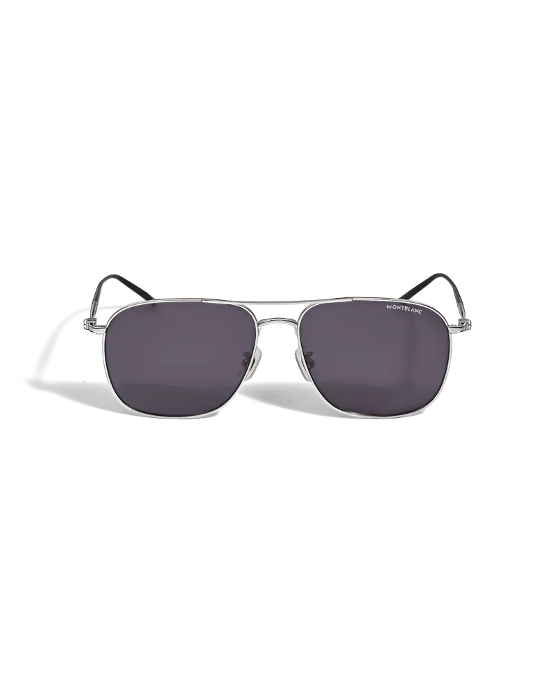 Montblanc Quadratische Fassung aus Titan-Silber-Kobalt - Silber - Titan - MB135562 - Sonnenbrillen Silber