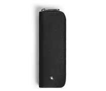 Etui für 1 Schreibgerät mit Reißverschluss aus Sartorial Leder - Schwarz - Leder - MB220368 - Schreibgeräteetuis