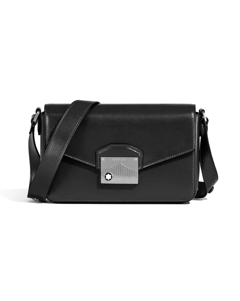 Montblanc Meisterstück Mini Messenger Bag - Schwarz - Leder - MB199280 - Messenger Bags Schwarz