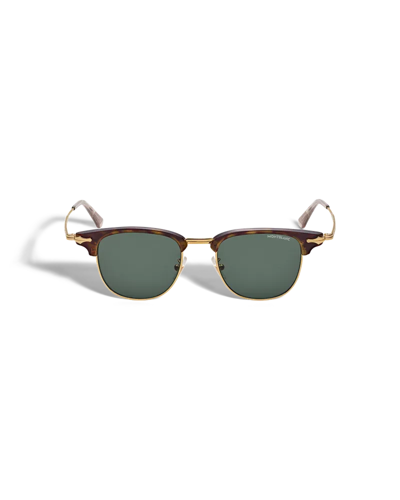 Montblanc Rechteckige Sonnenbrille mit goldfarbener Metallfassung - Gold - Metall - MB134474 - Sonnenbrillen Gold