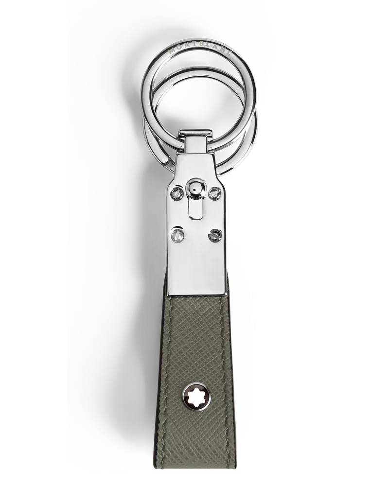 Montblanc Sartorial Schlüsselanhänger mit Schlaufe - Mittelgrau - Leder - MB199387 - Schlüsselringe & Schlüsseletuis Mittelgrau
