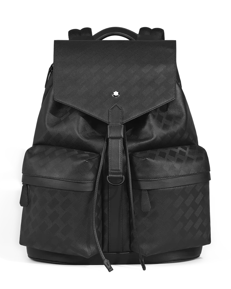Montblanc Mittelgroßer Rucksack Montblanc Panorama - Schwarz - Leder - MB223181 - Rucksäcke Schwarz