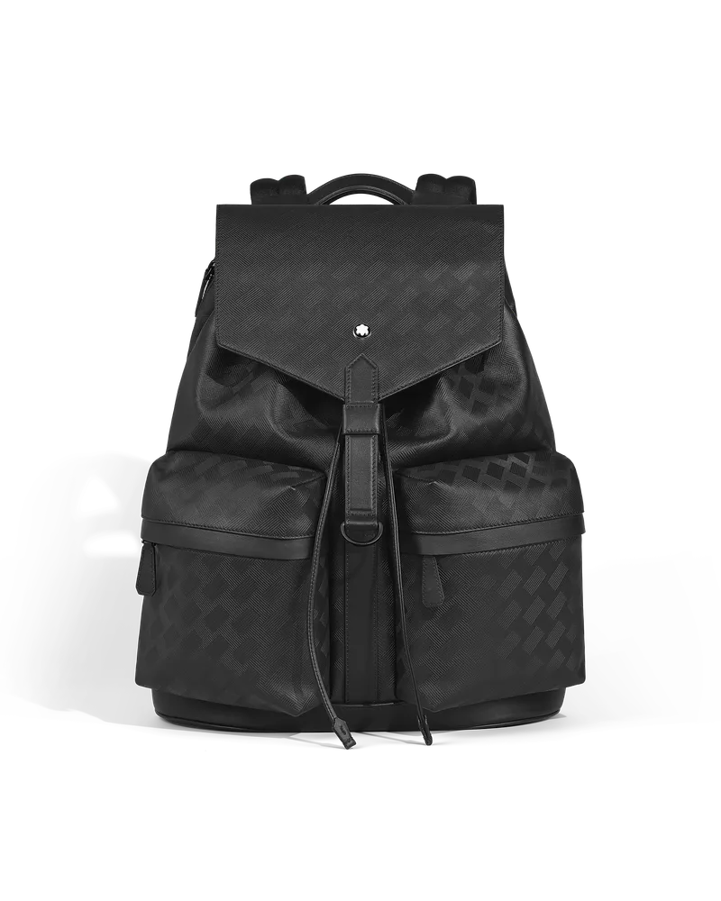 Montblanc Mittelgroßer Rucksack Montblanc Panorama - Schwarz - Leder - MB223181 - Rucksäcke Schwarz