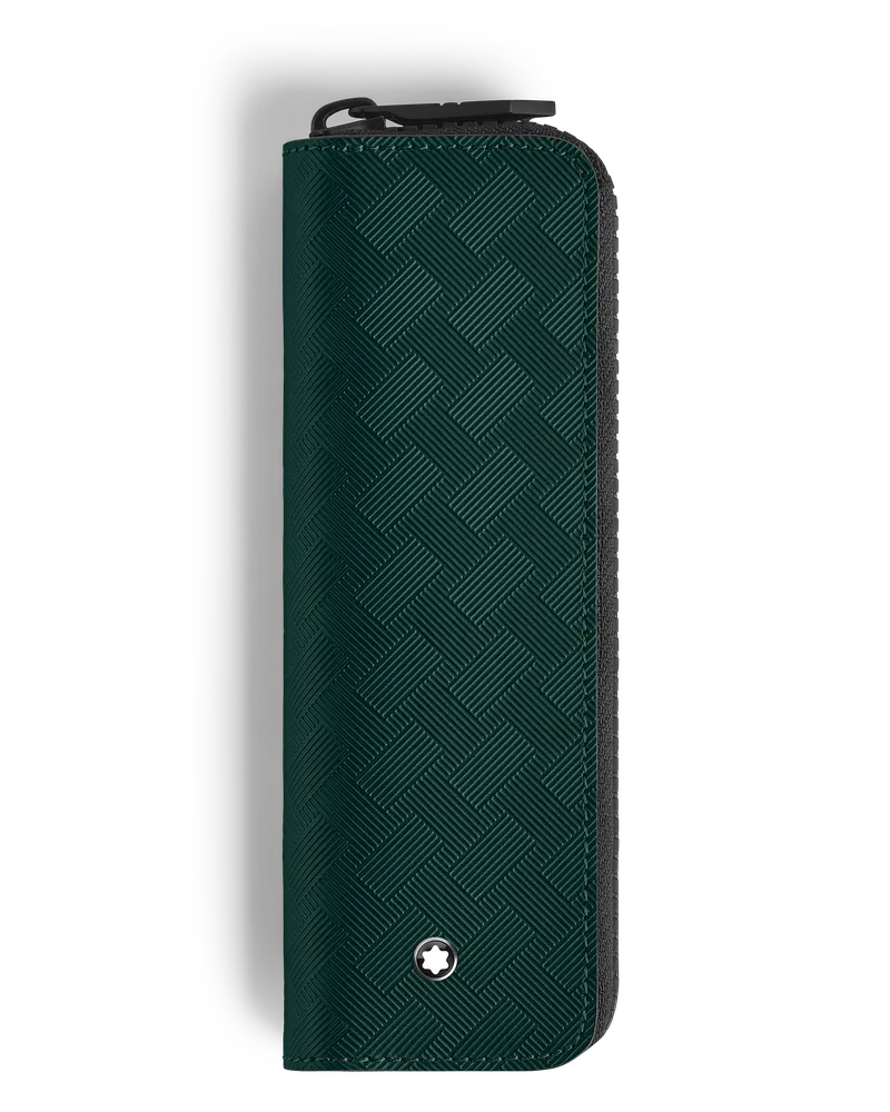 Montblanc Etui für 1 Schreibgerät mit Reißverschluss - British Green - Leder - MB220252 - Schreibgeräteetuis British