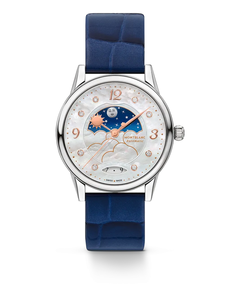 Montblanc Montblanc Bohème Day & Night Weiß - Stahl - MB129758 - Uhr Weiß