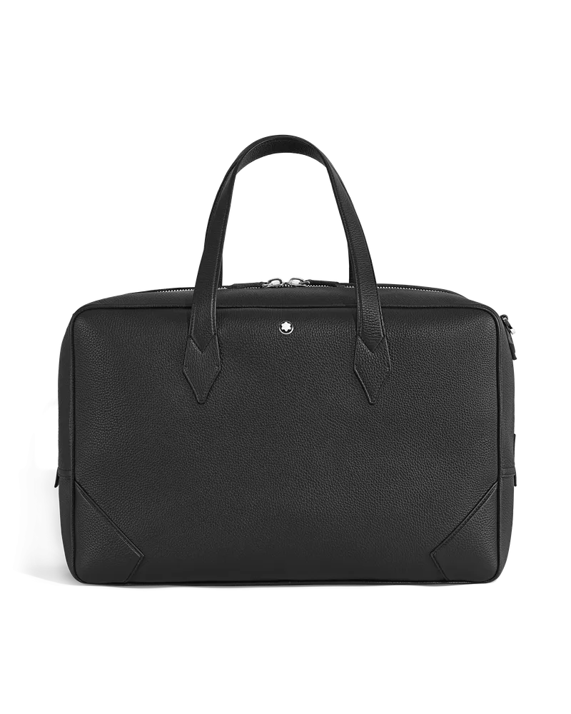 Montblanc Weekender Bag 45 aus genarbtem Leder - Schwarz - Leder - MB221624 - Duffle Bags Schwarz