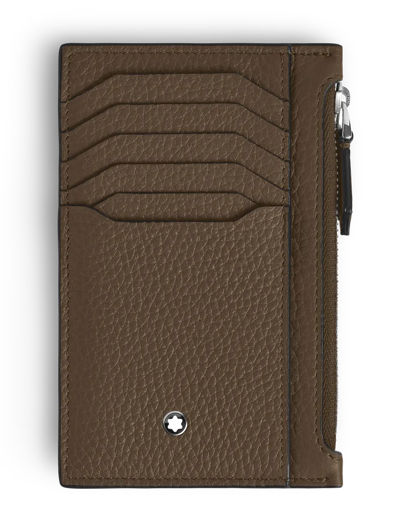 Montblanc Kartenetui 8 cc mit Reißverschluss - Haselnussbraun - Leder - MB220223 - Kartenetuis Haselnussbraun