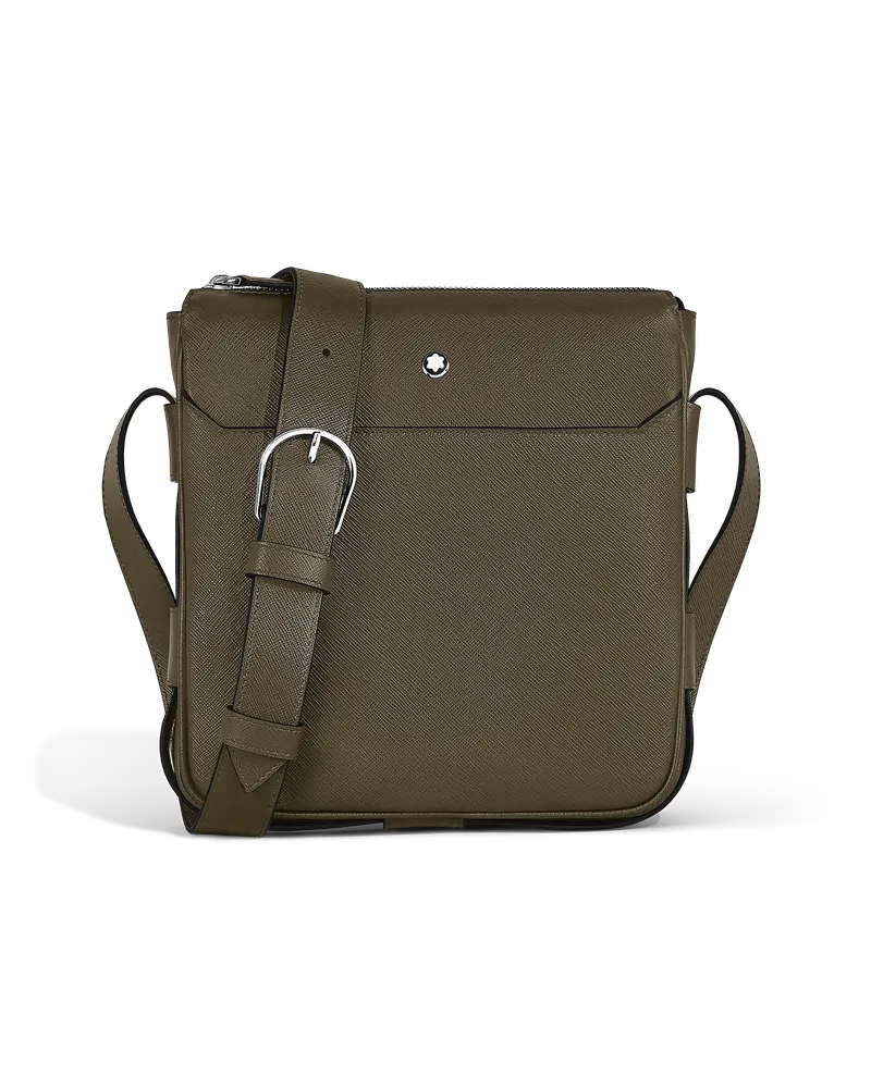 Montblanc Vertikale Messenger Bag aus Sartorial Leder - Khaki - Leder - MB221562 - Sling Bags Khaki