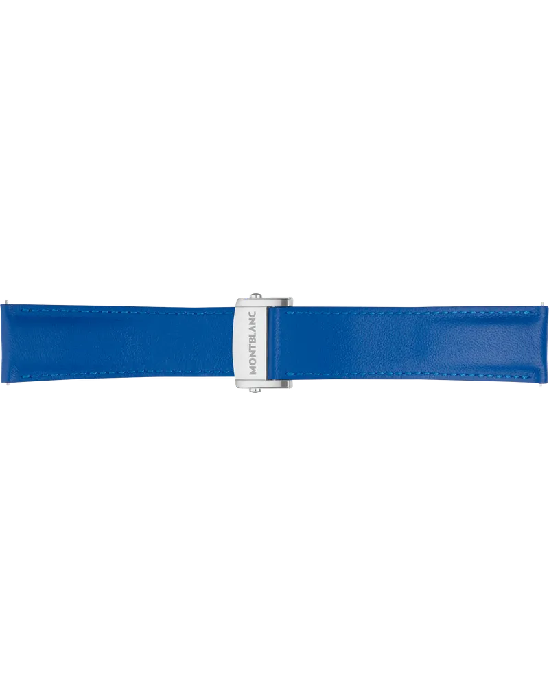 Montblanc Summit 2 Kalbslederarmband in Blau - MB119705 - Smart Armbänder 