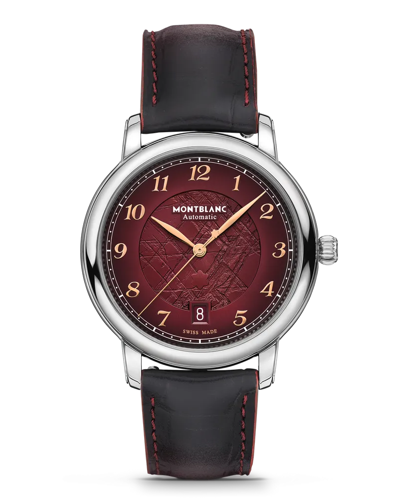 Montblanc Montblanc Star Legacy Automatic Limited Edition - 1786 Exemplare - Burgunderrot - Stahl - MB133243 - Uhr Burgunderrot