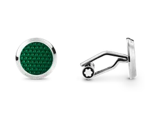 Meisterstück Manschettenknöpfe mit gemusterter Lackintarsie - Edelstahl - MB129831 - Cufflinks
