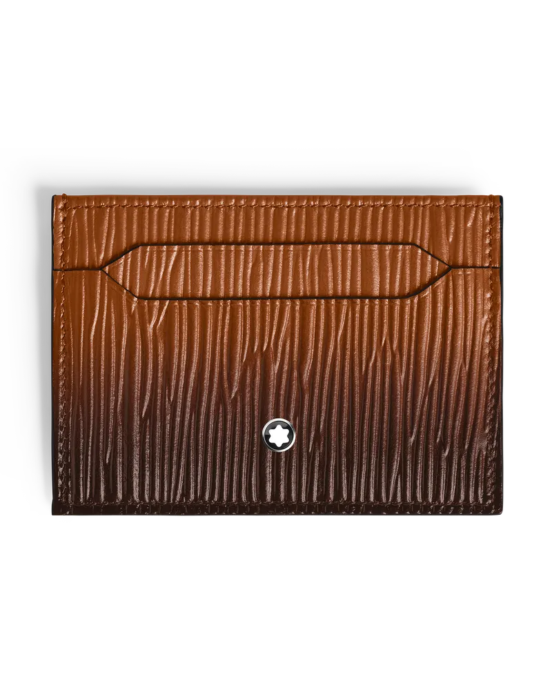 Montblanc Kartenetui 5 cc aus Corteccia-Leder mit Sfumato-Effekt - Rehbraun - Leder - MB221408 - Kartenetuis Rehbraun