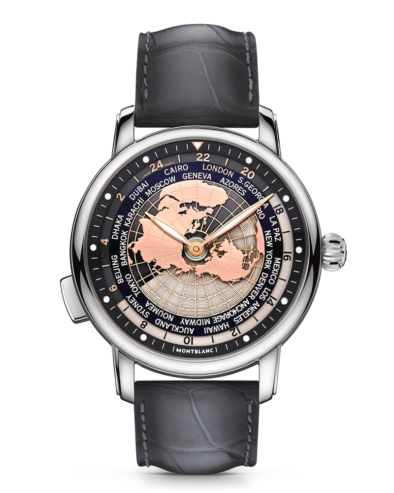 Montblanc Montblanc Star Legacy Orbis Terrarum - Grau - Stahl - MB128675 - Uhr Grau