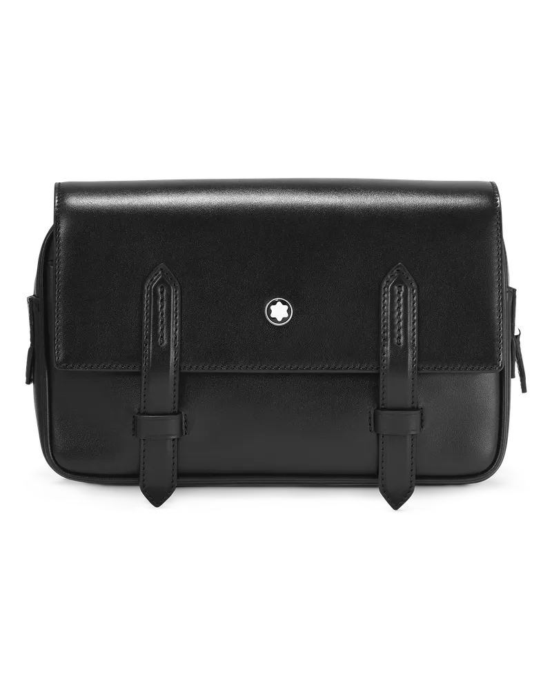 Montblanc Umhängetasche aus Meisterstück Leder - Schwarz - Leder - MB129670 - Messenger Bags Schwarz