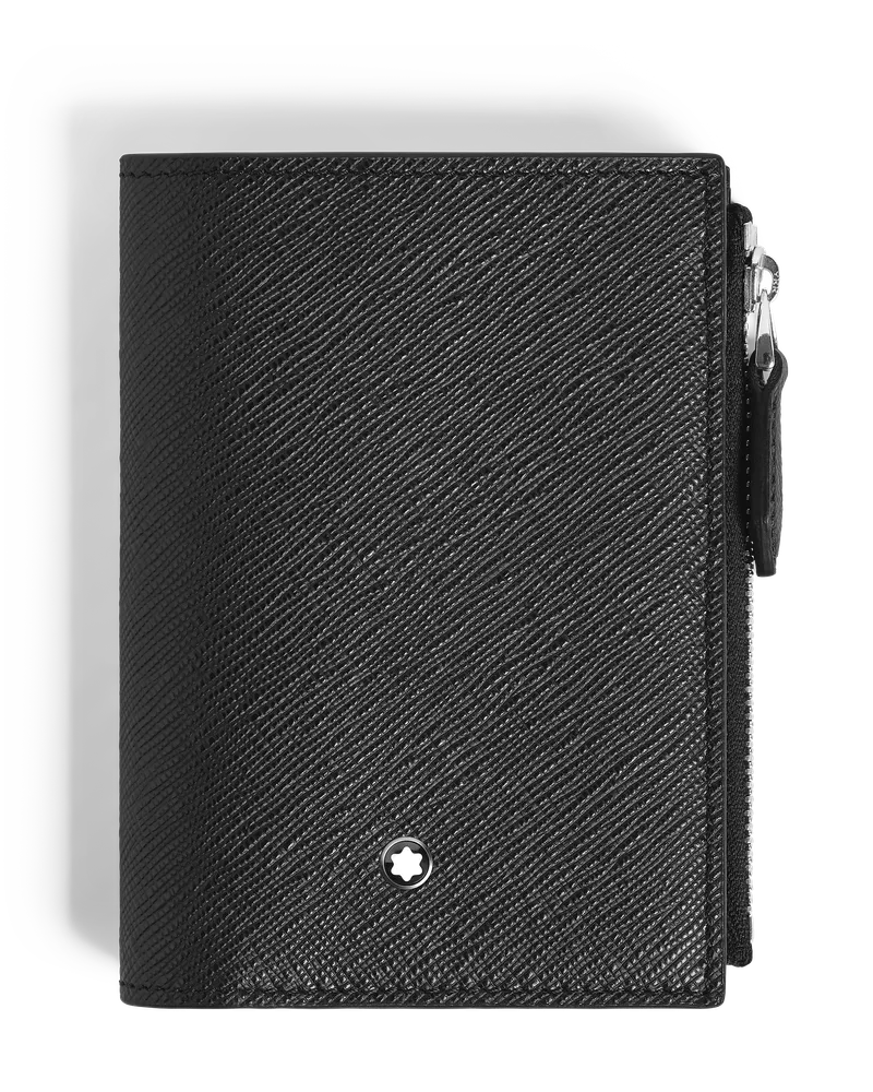 Montblanc Mini Brieftasche Vertikal 6 cc aus Sartorial Leder - Schwarz - Leder - MB223007 - Brieftaschen Schwarz