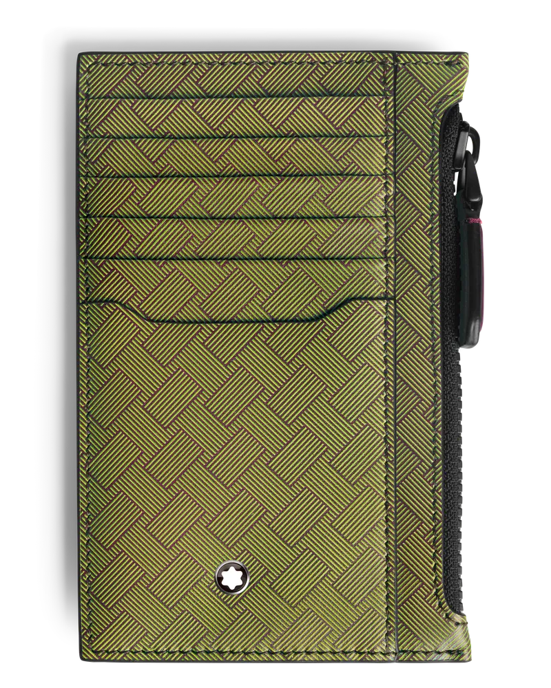 Montblanc Extreme 3.0 Kartenetui 8 cc mit Reißverschluss - Lindgrün / Cassis - Leder - MB199400 - Kartenetuis Lindgrün
