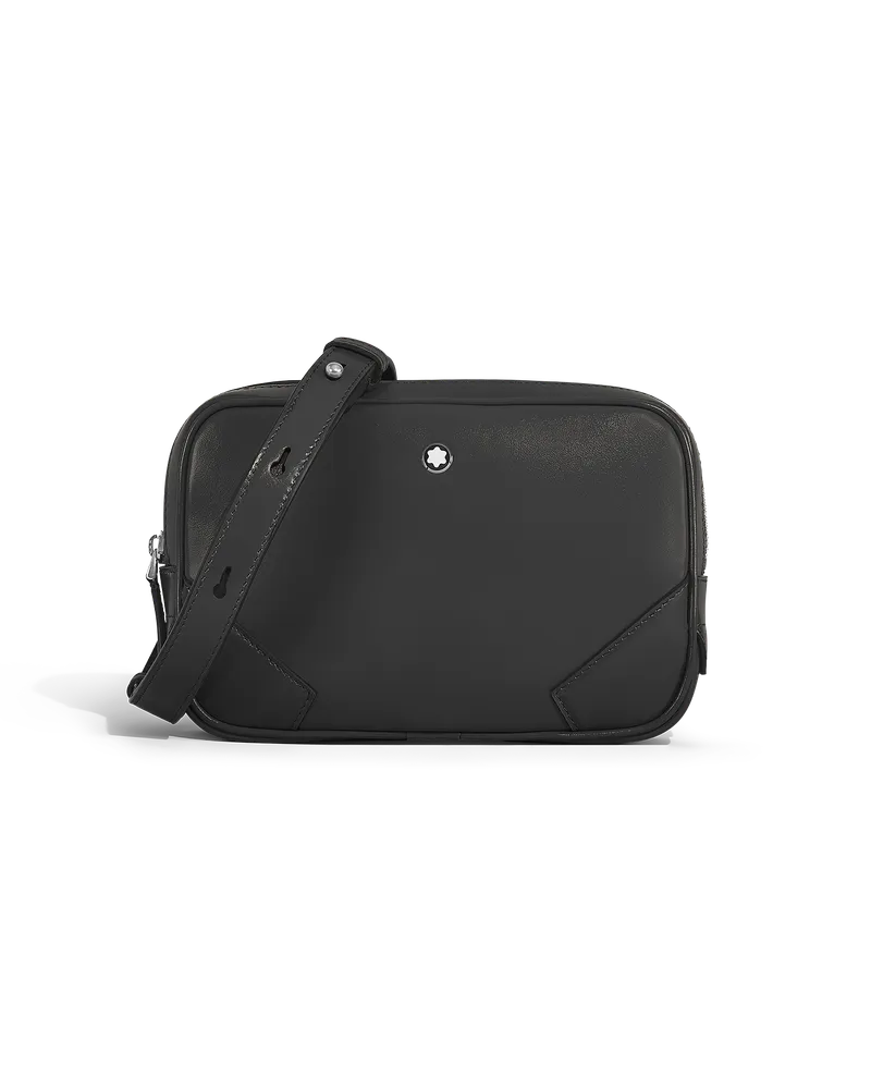 Montblanc Mini Umhängetasche aus Meisterstück Leder - Schwarz - Leder - MB220407 - Messenger Bags Schwarz