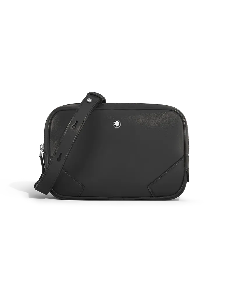Montblanc Mini Umhängetasche aus Meisterstück Leder - Schwarz - Leder - MB220407 - Messenger Bags Schwarz
