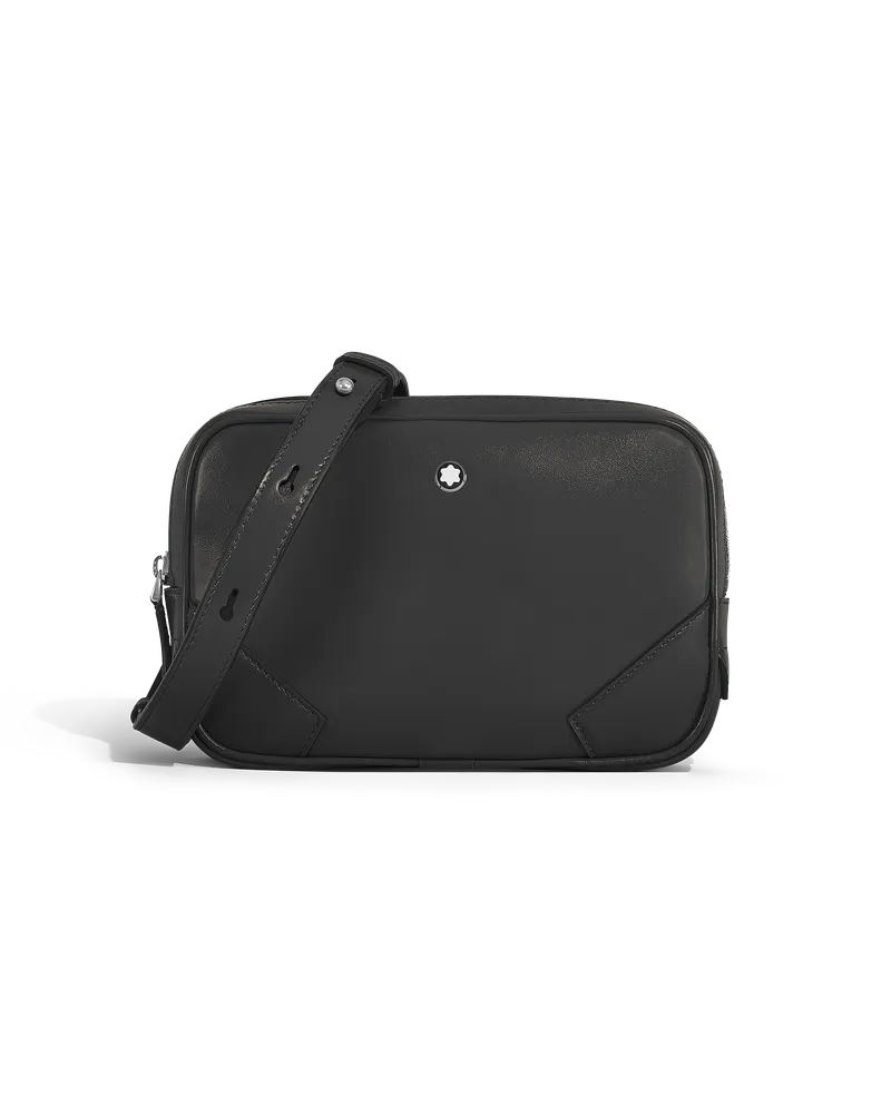 Montblanc Mini Umhängetasche aus Meisterstück Leder - Schwarz - Leder - MB220407 - Messenger Bags Schwarz