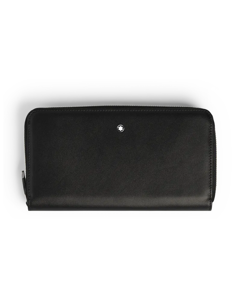 Montblanc Soft Brieftasche 12 cc mit Reißverschluss - Schwarz - Leder - MB220330 - Brieftaschen Schwarz