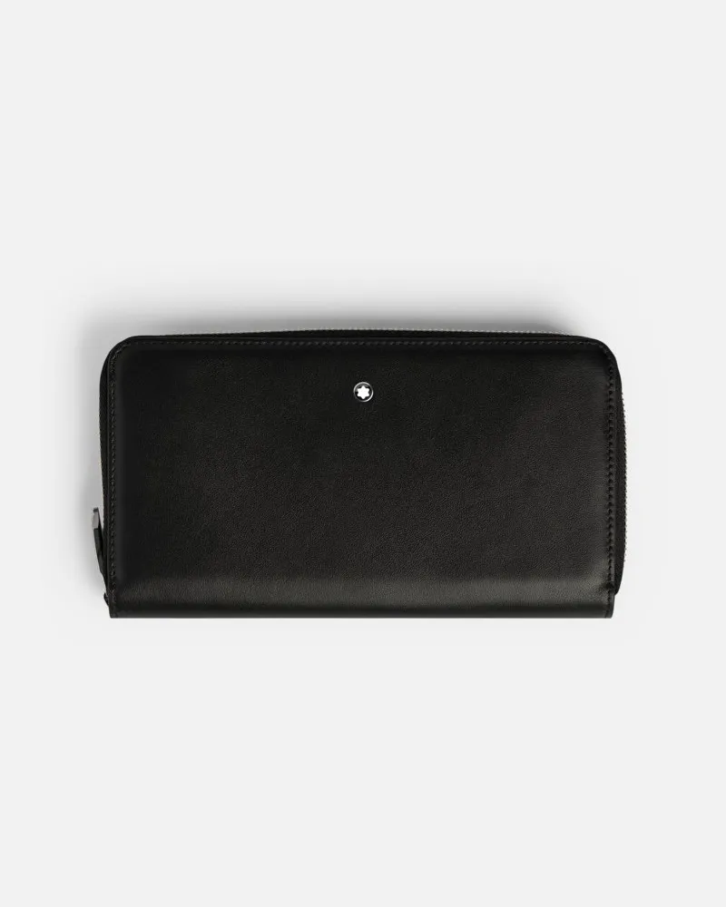 Montblanc Soft Brieftasche 12 Cc Mit Reißverschluss - Portemonnaies - Schwarz Schwarz