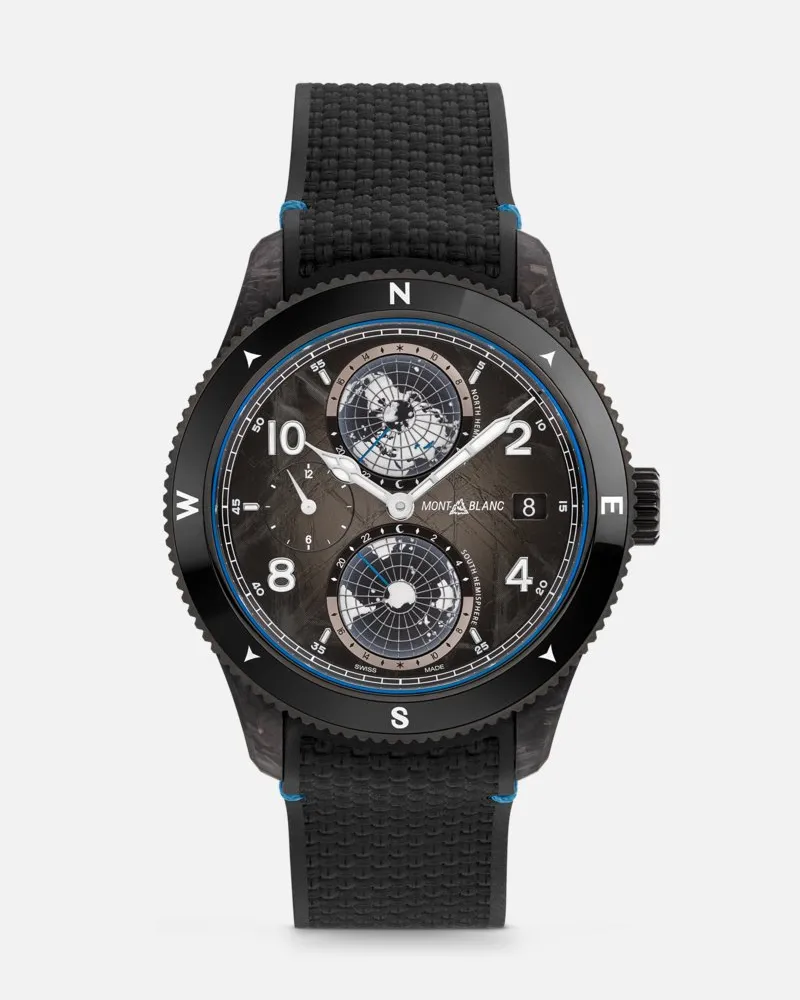 Montblanc Montblanc 1858 Geosphere Carbo₂ 0 Oxygen Limited Edition - 1969 Exemplare - Armbanduhren - Schwarz Schwarz