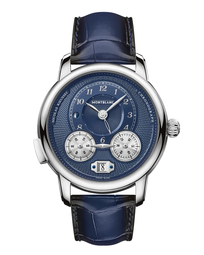 Montblanc Montblanc Star Legacy Nicolas Rieussec Chronograph - Blau - Stahl - MB126098 - Uhr Blau