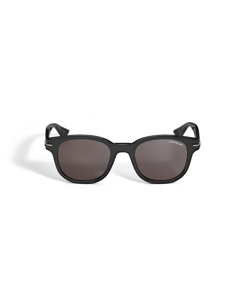 Montblanc Runde Sonnenbrille mit schwarzer Kunststofffassung - MB136920 - Sonnenbrillen 