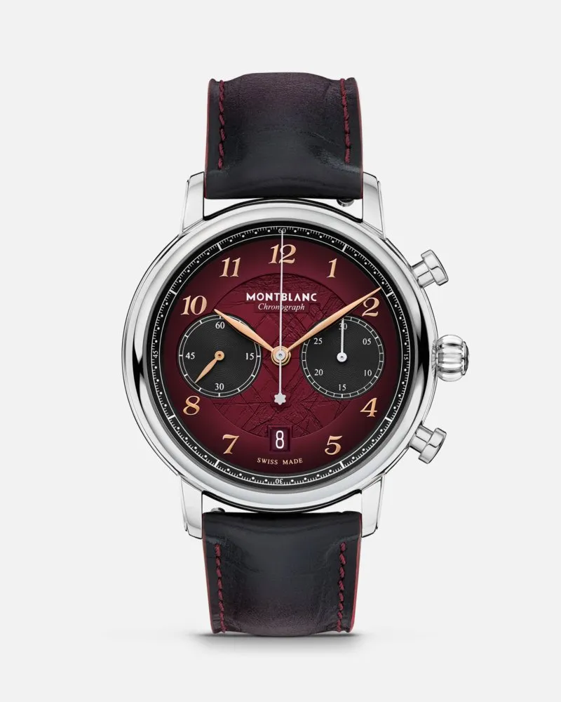 Montblanc Montblanc Star Legacy Chronograph 42mm Limited Edition - 1786 Exemplare - Armbanduhren - Rot Rot