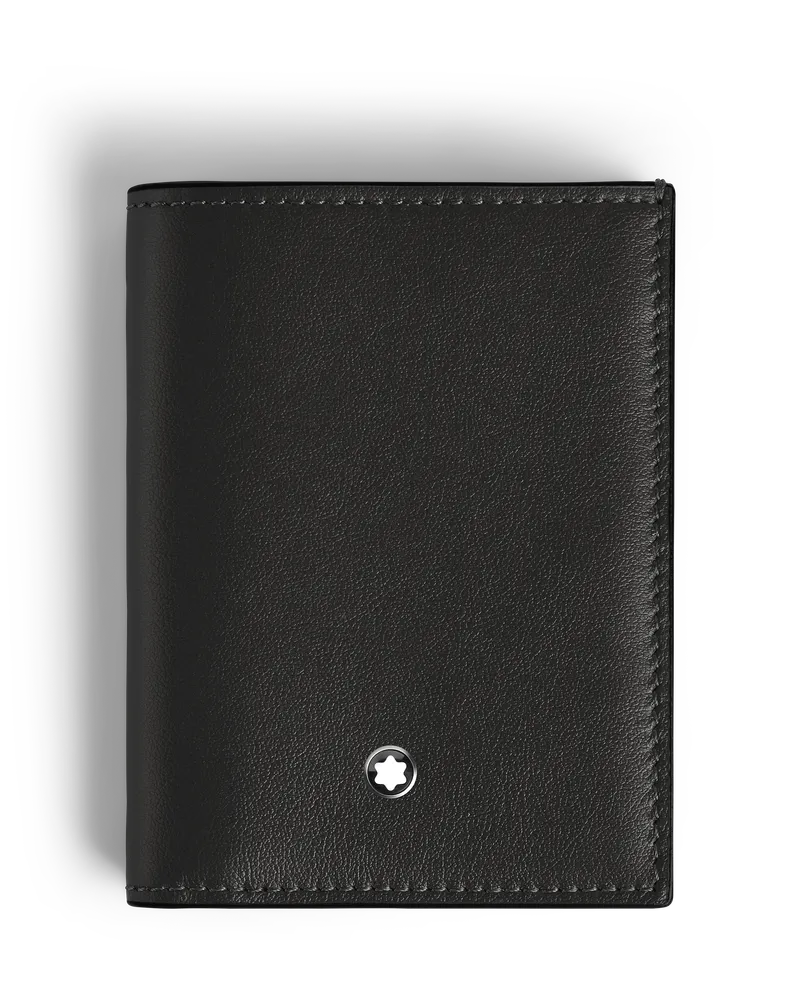 Montblanc Mini-Brieftasche 4 cc - Schwarz - Leder - MB220228 - Brieftaschen Schwarz