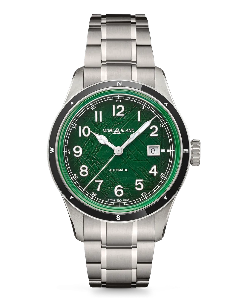 Montblanc Montblanc 1858 Automatic Date 0 Oxygen - Grün - Stahl - Keramik - MB133269 - Uhr Grün