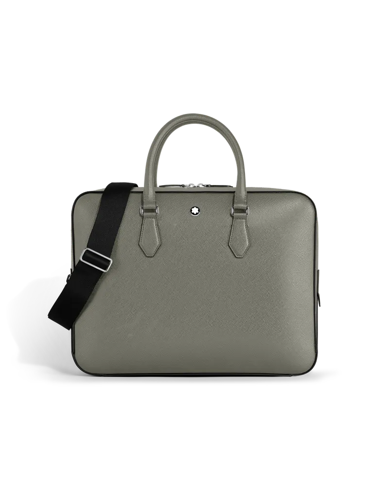 Montblanc Sartorial Dokumententasche mittelgroß - Mittelgrau - Leder - MB199358 - Dokumententaschen Mittelgrau