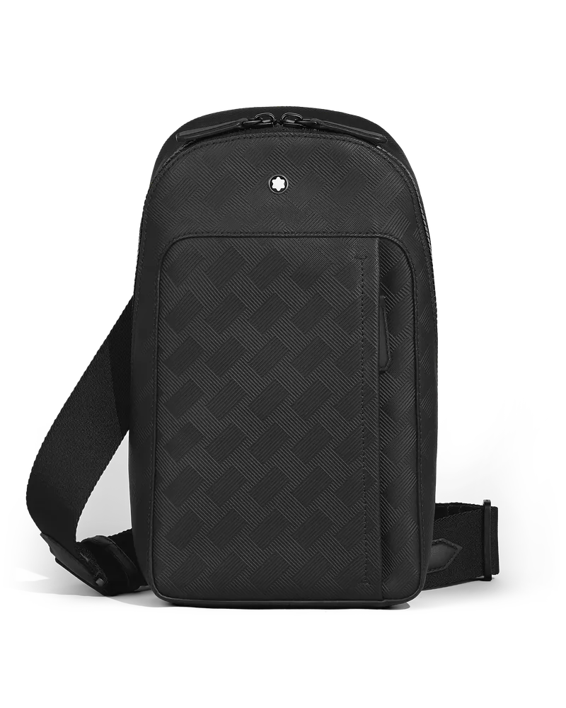 Montblanc Mittelgroße Umhängetasche Montblanc Companion - Schwarz - Leder - MB222999 - Sling Bags Schwarz