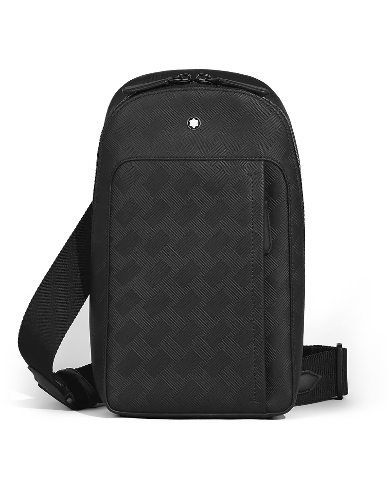 Montblanc Mittelgroße Umhängetasche Montblanc Companion - Schwarz - Leder - MB222999 - Sling Bags Schwarz