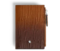 Mini Brieftasche Vertikal 6 cc aus Corteccia-Leder mit Sfumato-Effekt - Rehbraun - Leder - MB221412 - Brieftaschen